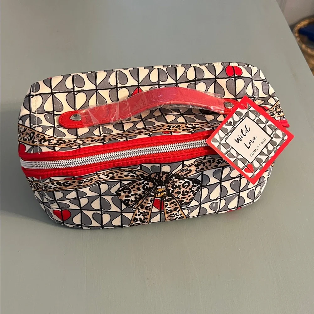 Women's Patterned Bag - Red and Black - Picture 1 of 10